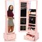 Best Choice Products 360 Swivel Standing Mirrored Jewelry Cabinet, LED-Lit Makeup Organizer w/ Mirror